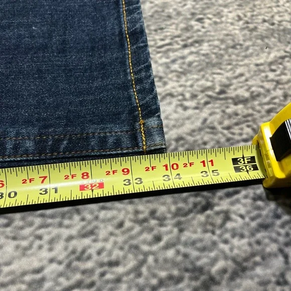 Seven7 Jeans Womens 30x34 Blue Low Rise Bootcut Flare Western Hippie Y2K - Picture 14 of 16